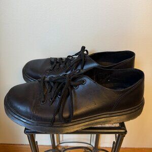 Dr Martens Dante Mens Size 9 Black Leather Low Top Casual Comfort Shoes